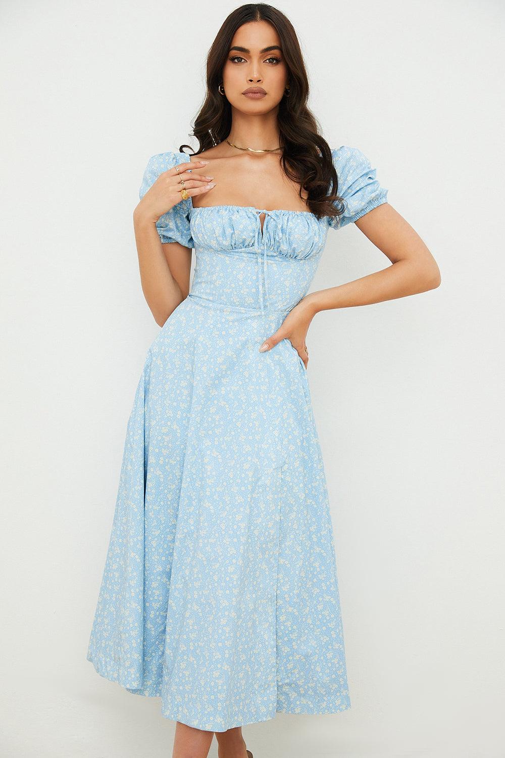 Vestido Midi com Manga Princesa Modern Fiorentina