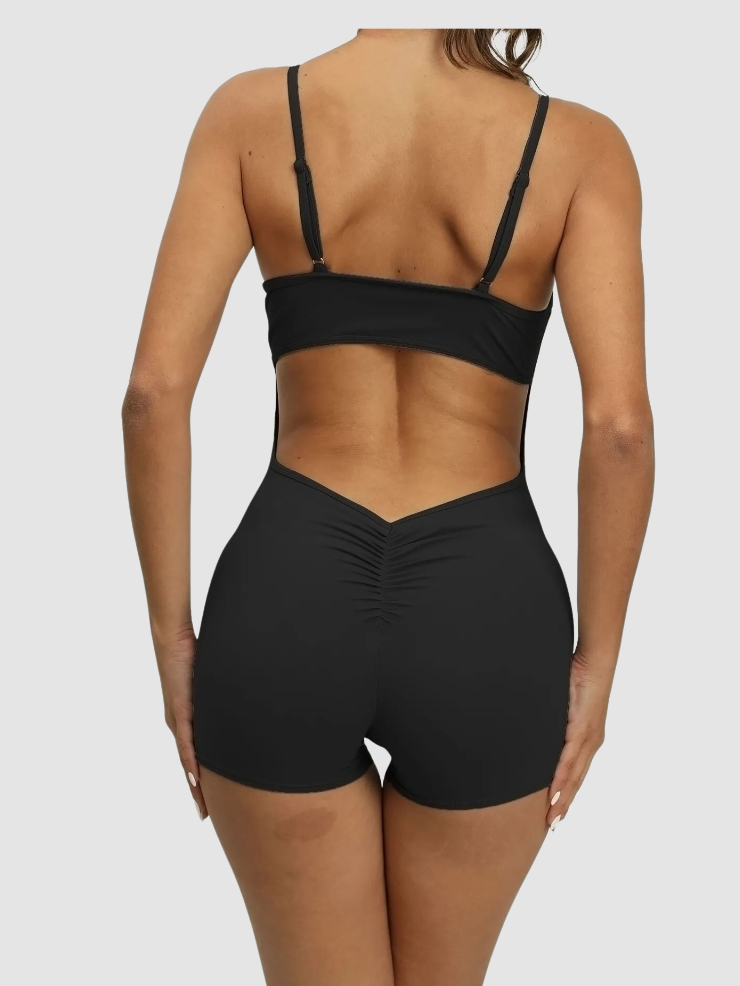 Macaquinho Esportivo sem Costura Empina Bumbum Modern Lis - Costas Aberta