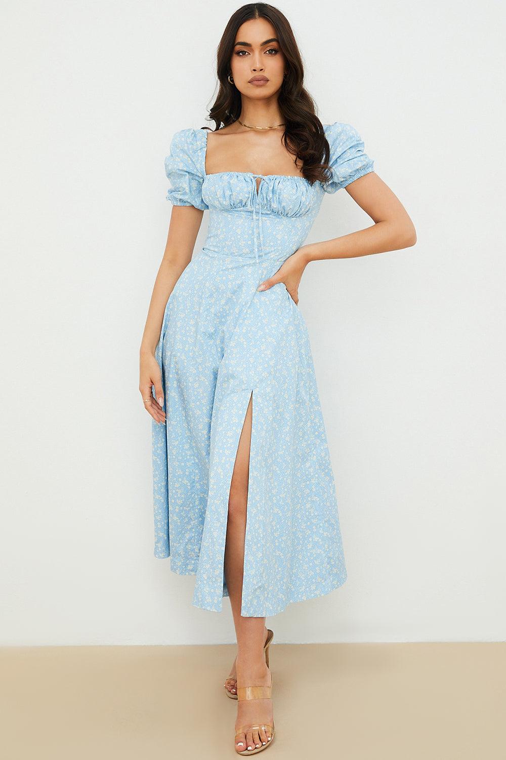 Vestido Midi com Manga Princesa Modern Fiorentina