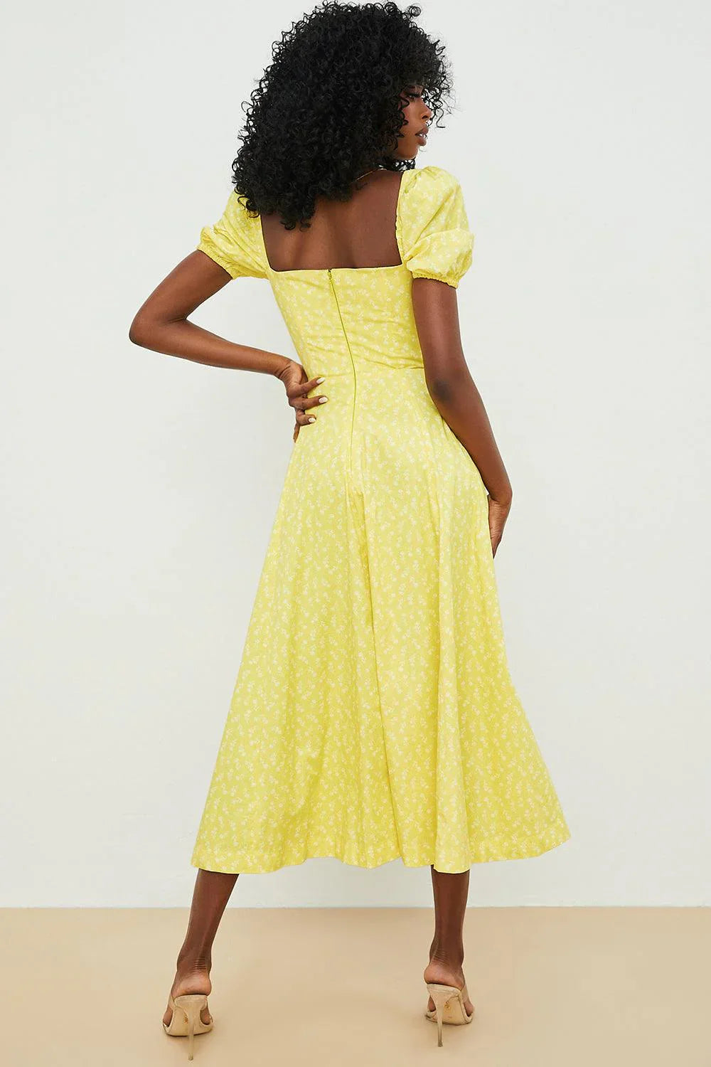 Vestido Midi com Manga Princesa Modern Fiorentina