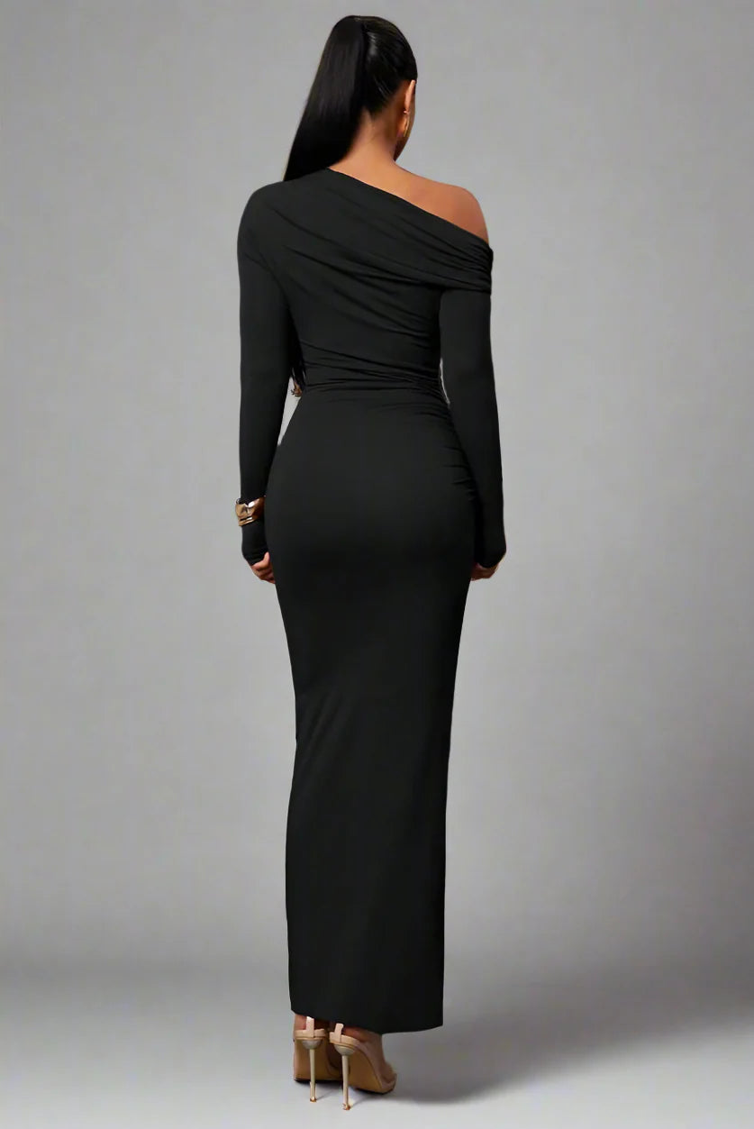 Vestido Longo Justo Modern Shelon