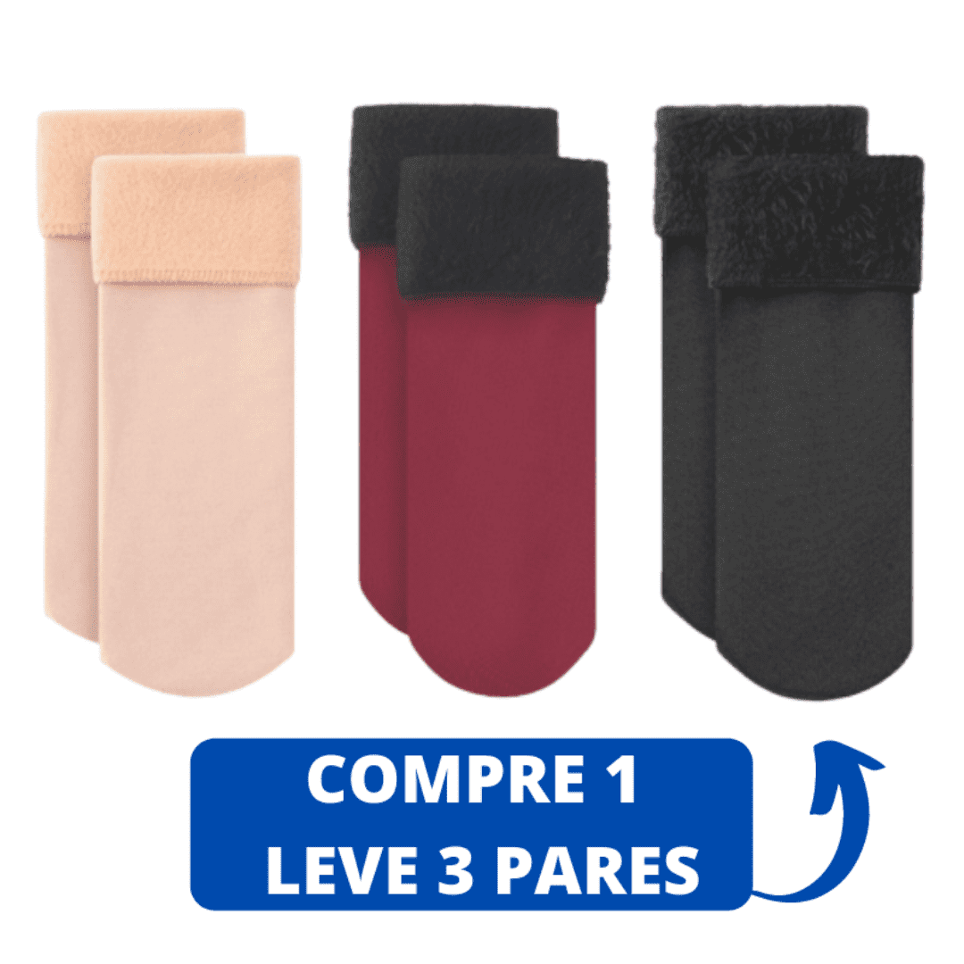 Meia Térmica Aveludada Ultraconfort COMPRE 1 LEVE 3