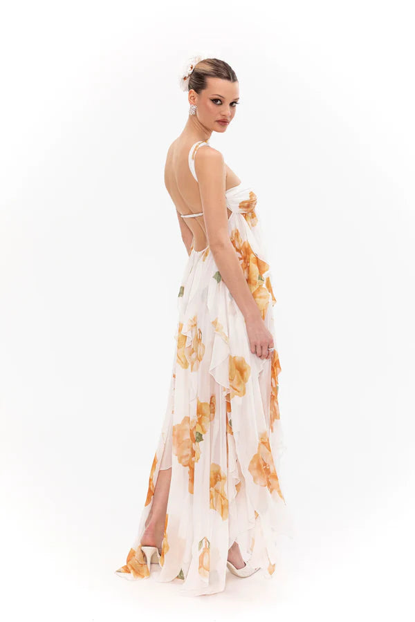 Vestido Com Babados Tendência Modern Ariel