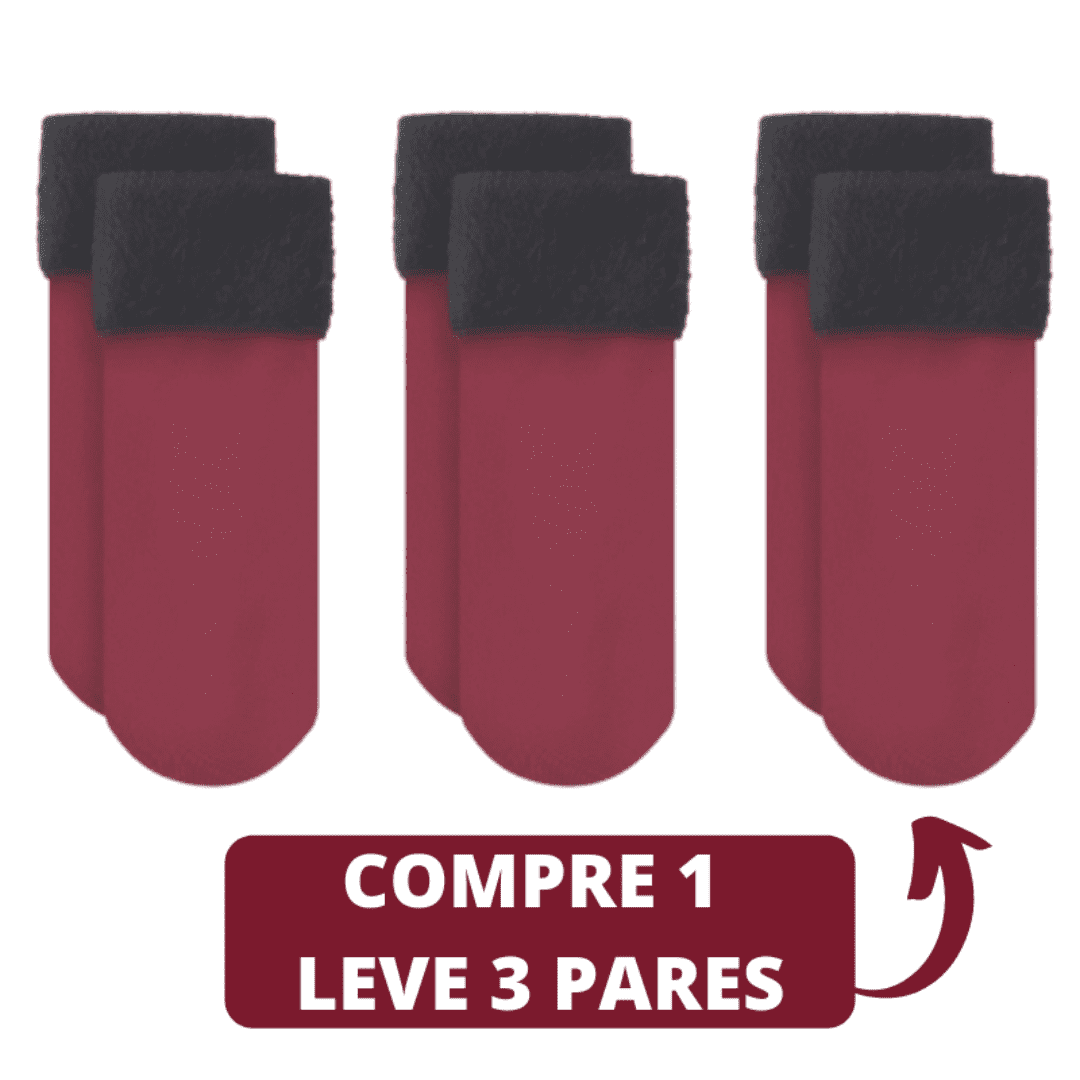 Meia Térmica Aveludada Ultraconfort COMPRE 1 LEVE 3