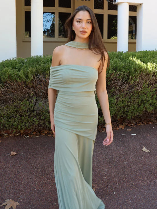 Vestido Longo com Tule Modern Aura