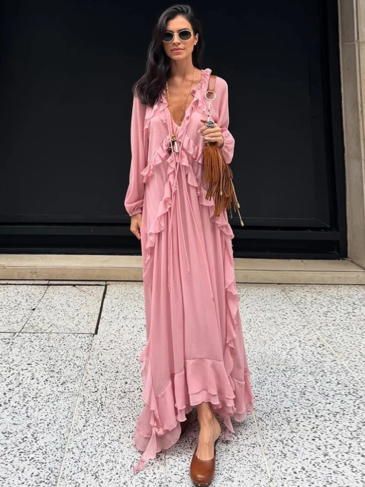 Vestido Feminino Longo Boho Modern Letícia