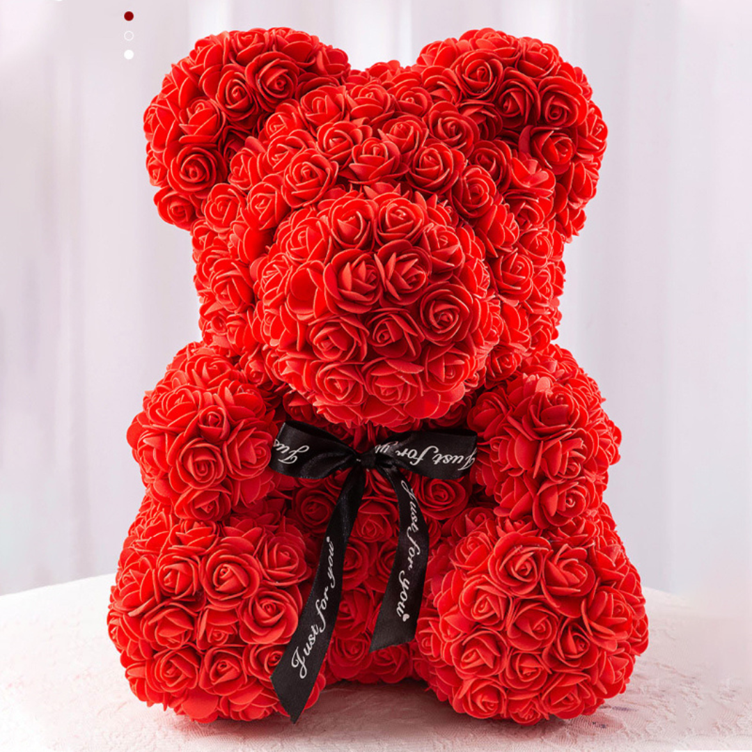 Urso de Rosas Eternas Teddy - 520 Rosas