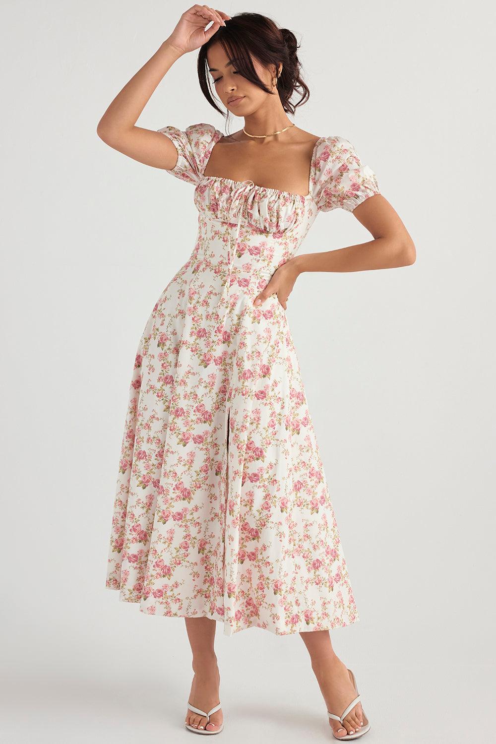 Vestido Midi com Manga Princesa Modern Fiorentina