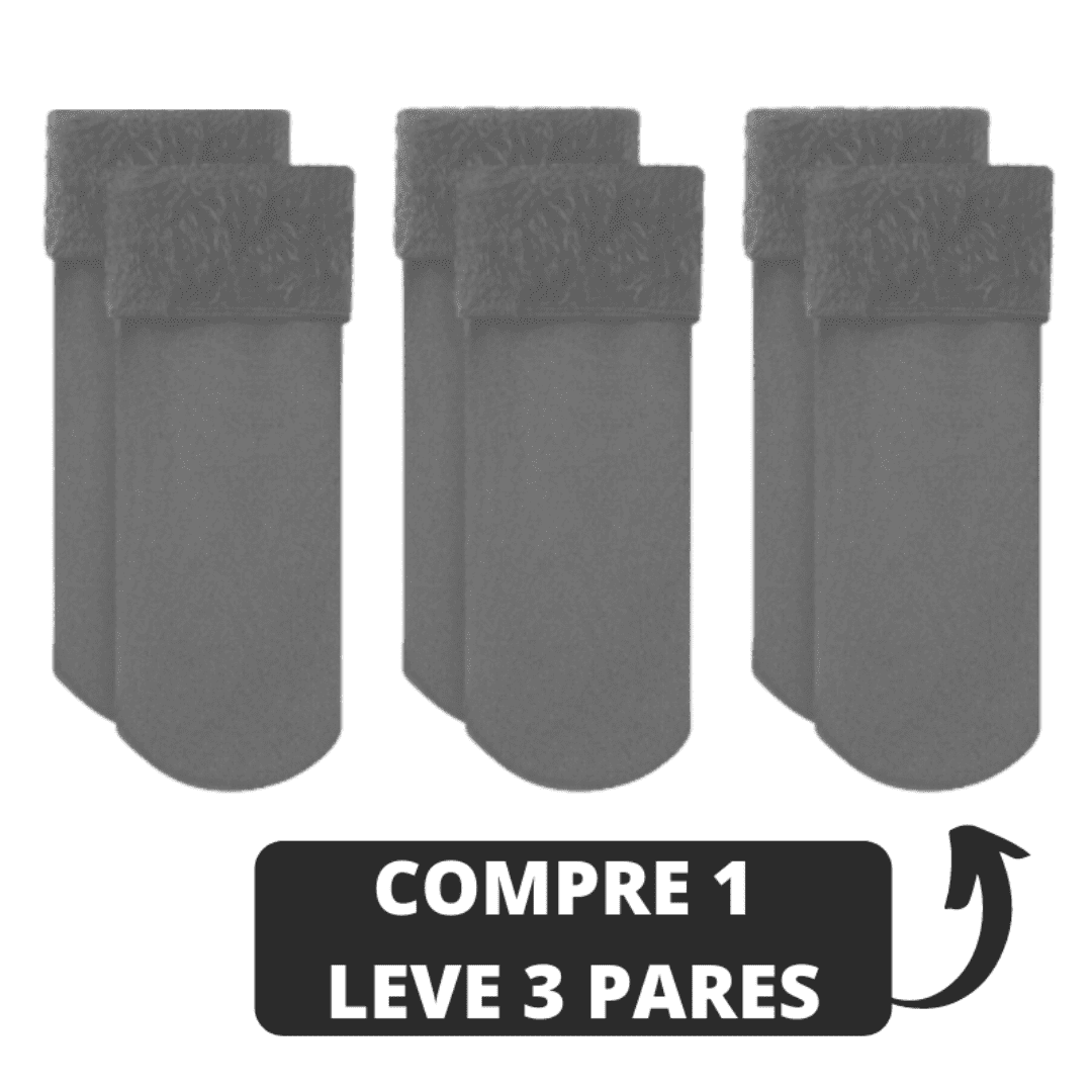 Meia Térmica Aveludada Ultraconfort COMPRE 1 LEVE 3