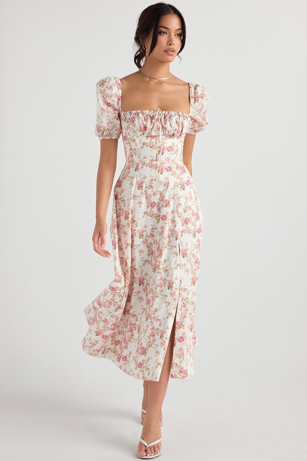 Vestido Midi com Manga Princesa Modern Fiorentina
