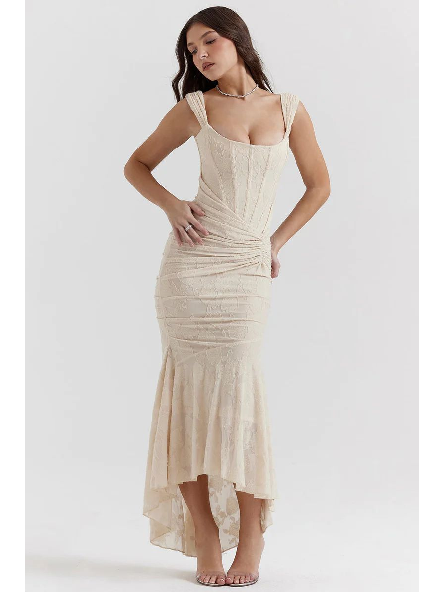 Vestido Longo Modelador Corselet Modern Jasmine com Empina Bumbum - GOLDEN ERA