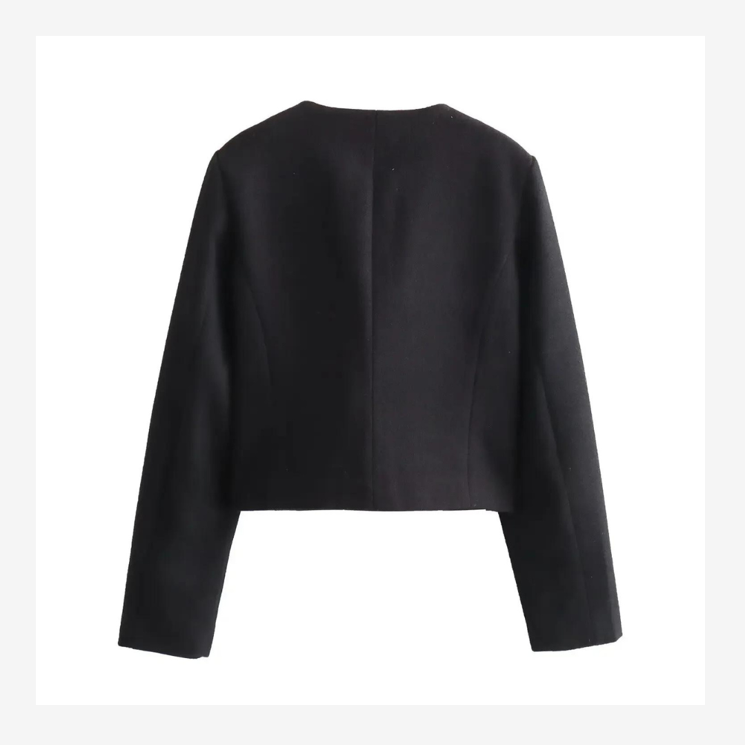 Casaco Feminino com Bolsos Modern Michele