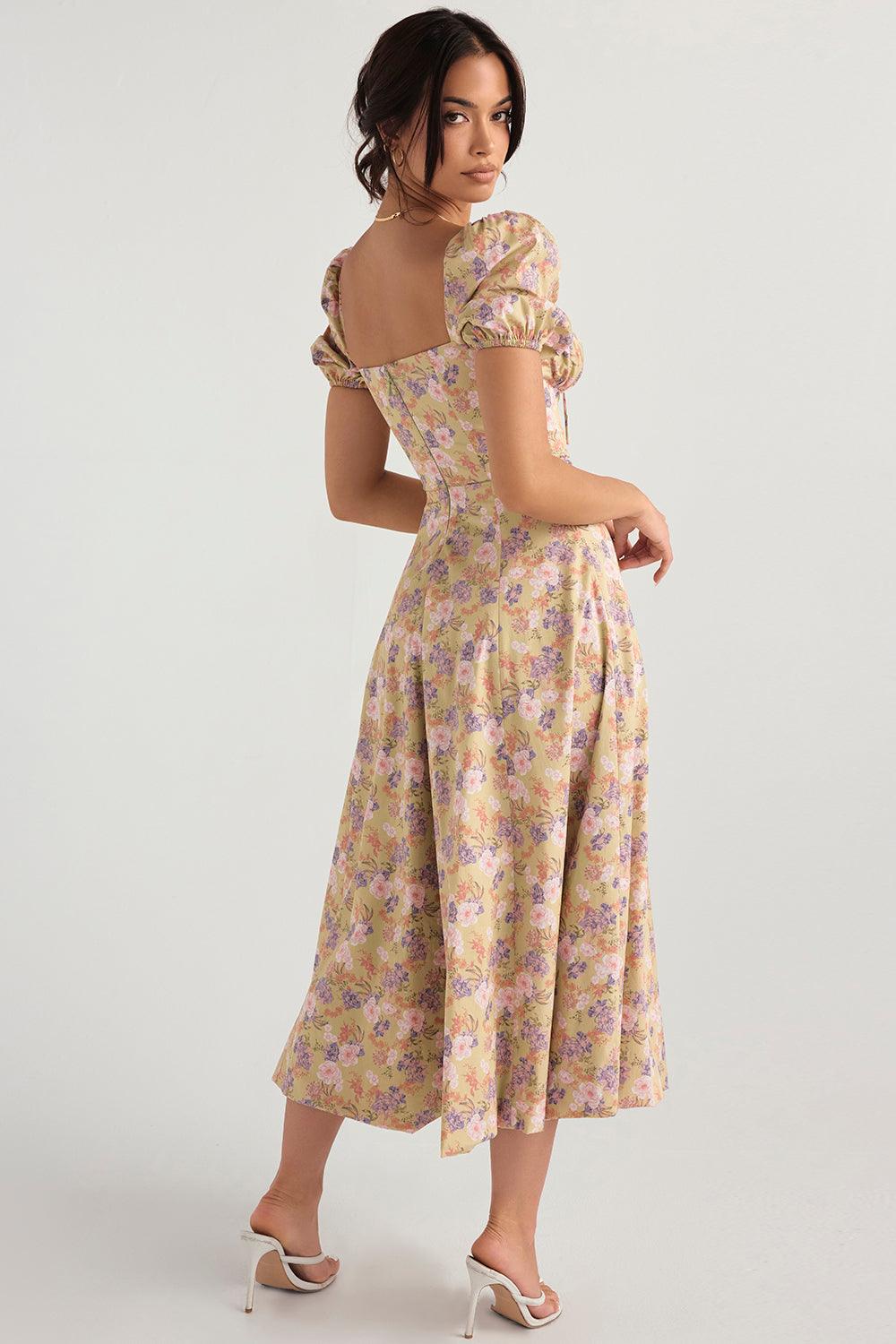 Vestido Midi com Manga Princesa Modern Fiorentina