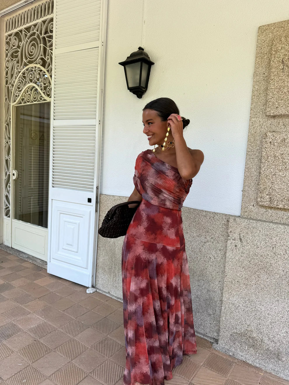 Vestido Longo Ombro Só Modern Bally