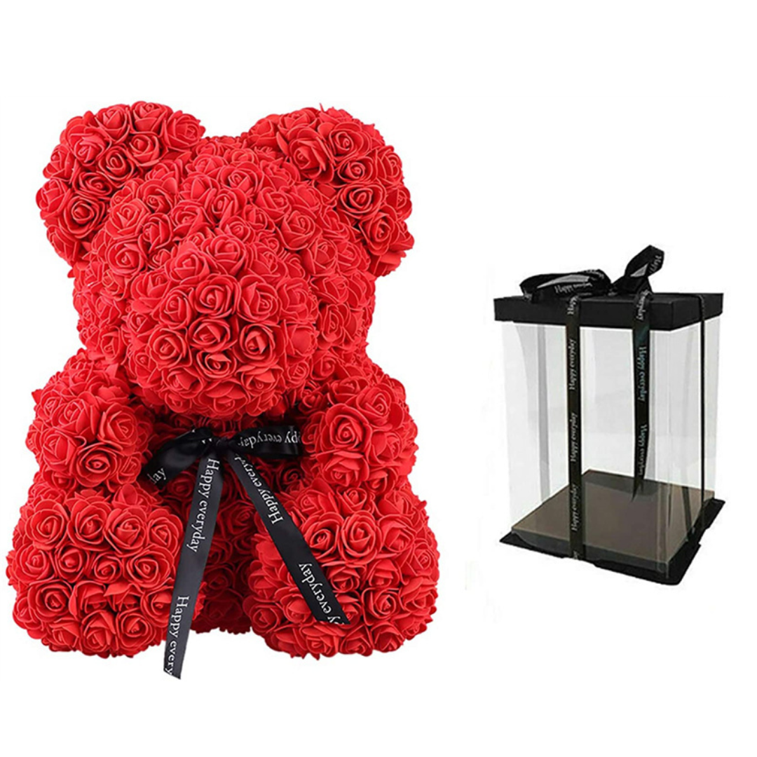 Urso de Rosas Eternas Teddy - 520 Rosas