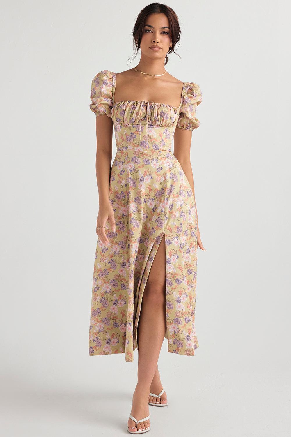 Vestido Midi com Manga Princesa Modern Fiorentina