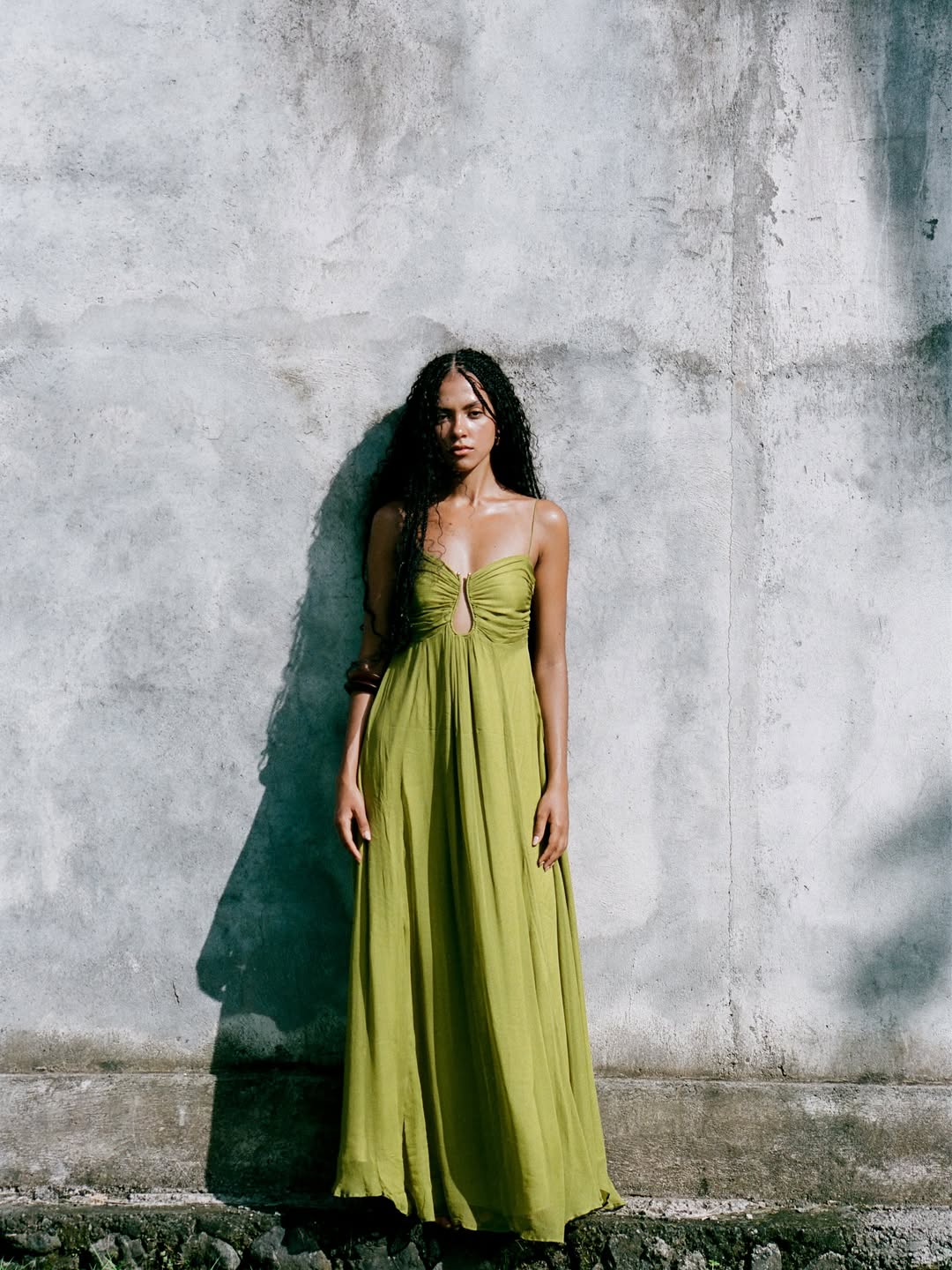 Vestido Longo de Alcinha Modern Oliva