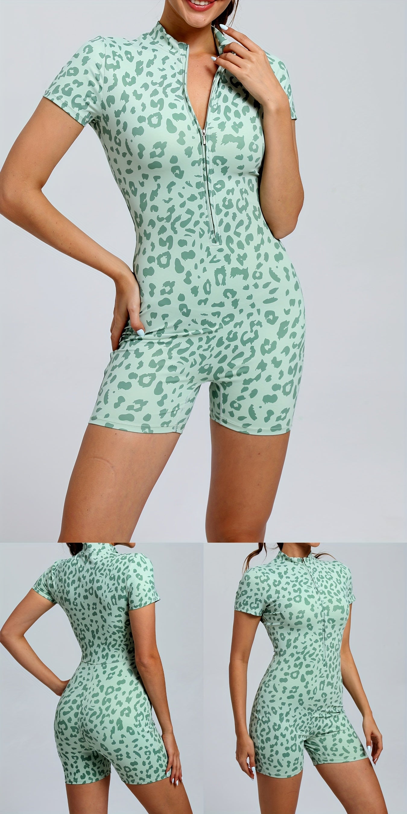 Macaquinho Esportivo Animal Print Modern Ísis