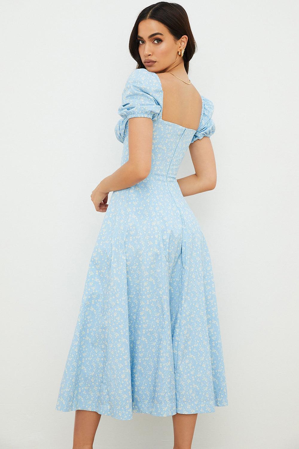 Vestido Midi com Manga Princesa Modern Fiorentina