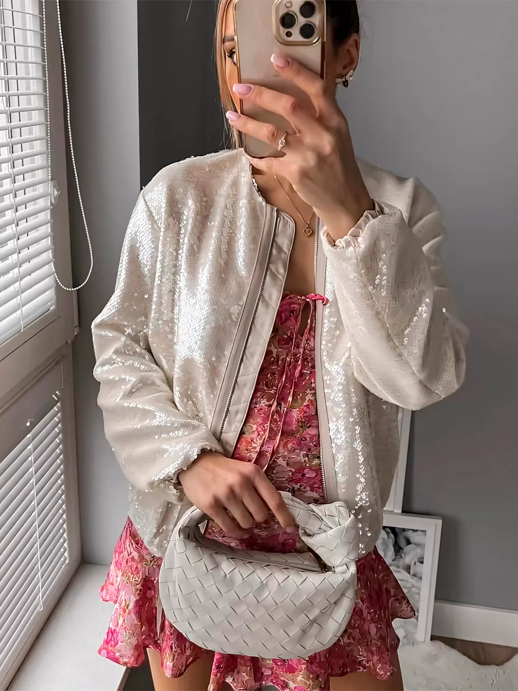 Jaqueta de Paetê Modern Zoe