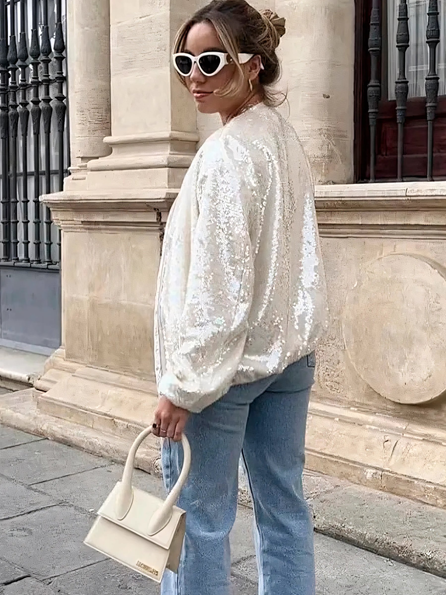 Jaqueta de Paetê Modern Zoe