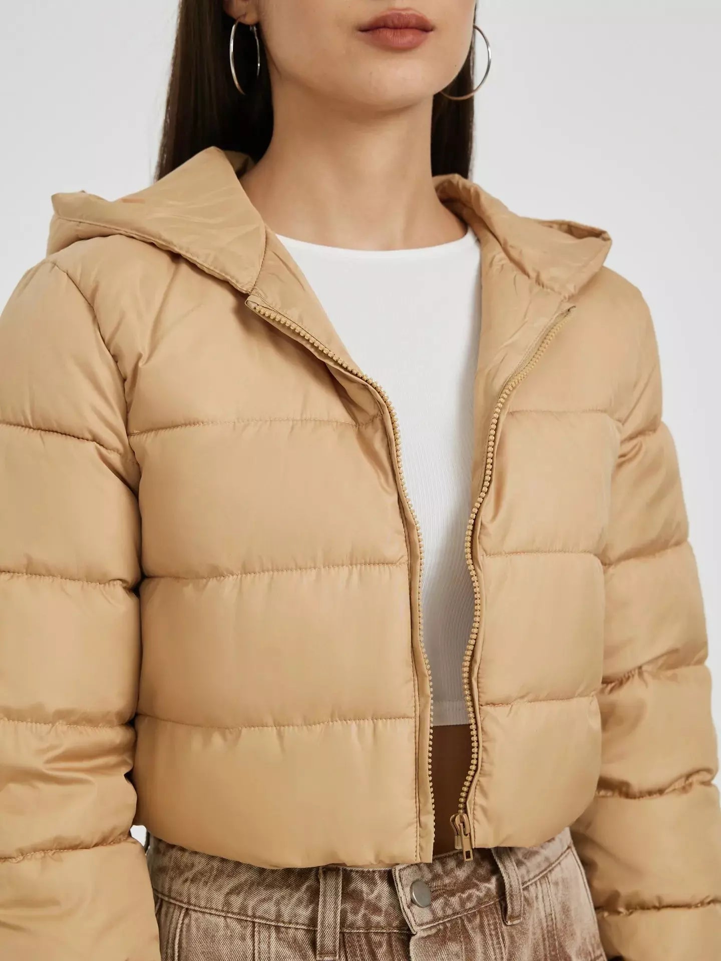 Jaqueta Feminina Puffer Acolchoada Modern Jaden