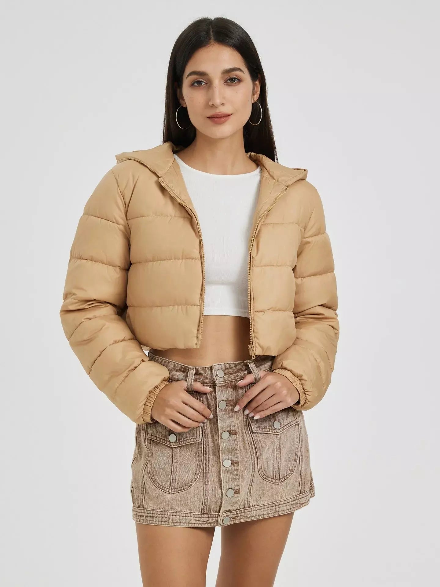 Jaqueta Feminina Puffer Acolchoada Modern Jaden