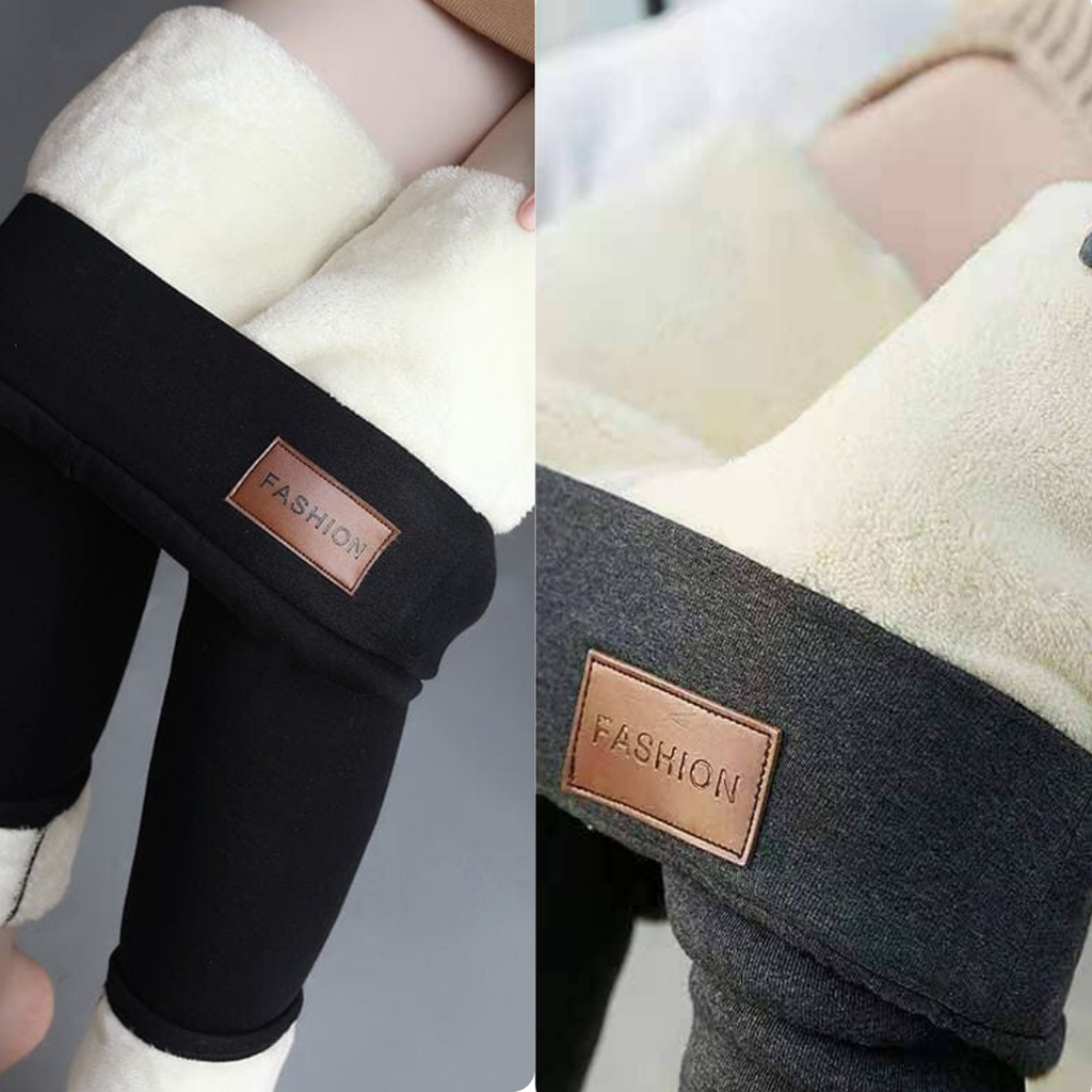 Calça Legging Térmica Forrada Com Lã Polar Confort