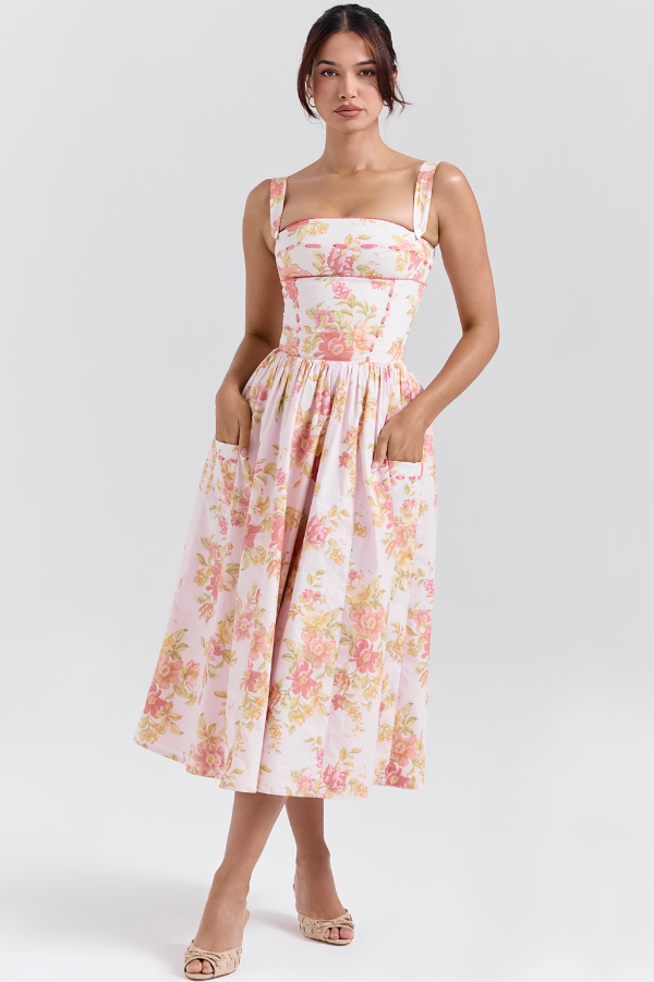 Vestido Midi Xadrez Modern Farm - GOLDEN ERA