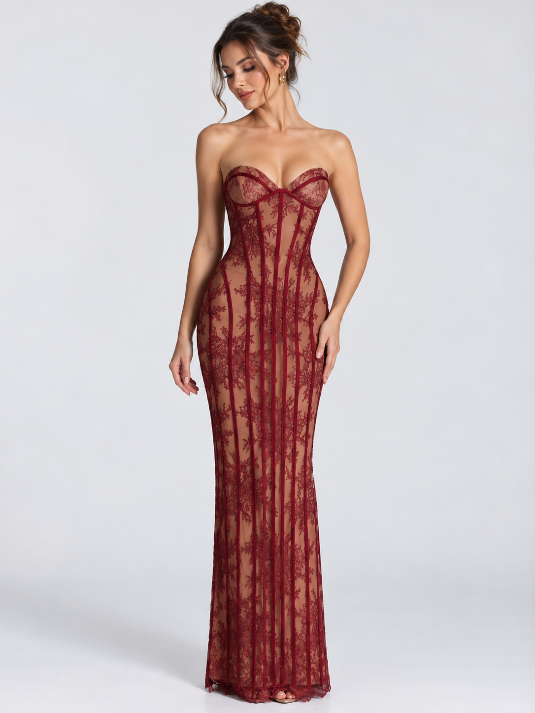 Vestido Longo Bustier Modern Lisie