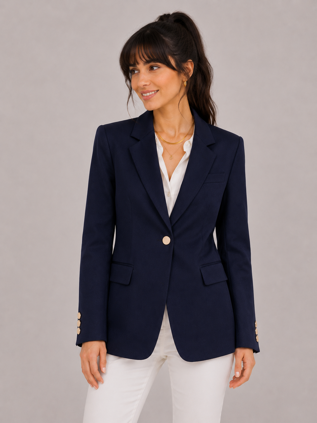 Blazer Feminino Clássico Alfaiataria Modern Secret