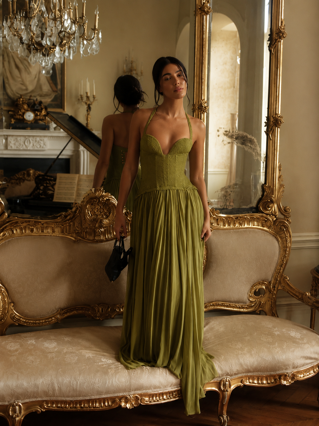 Vestido Longo Efeito Corselet Modern Jasmynne