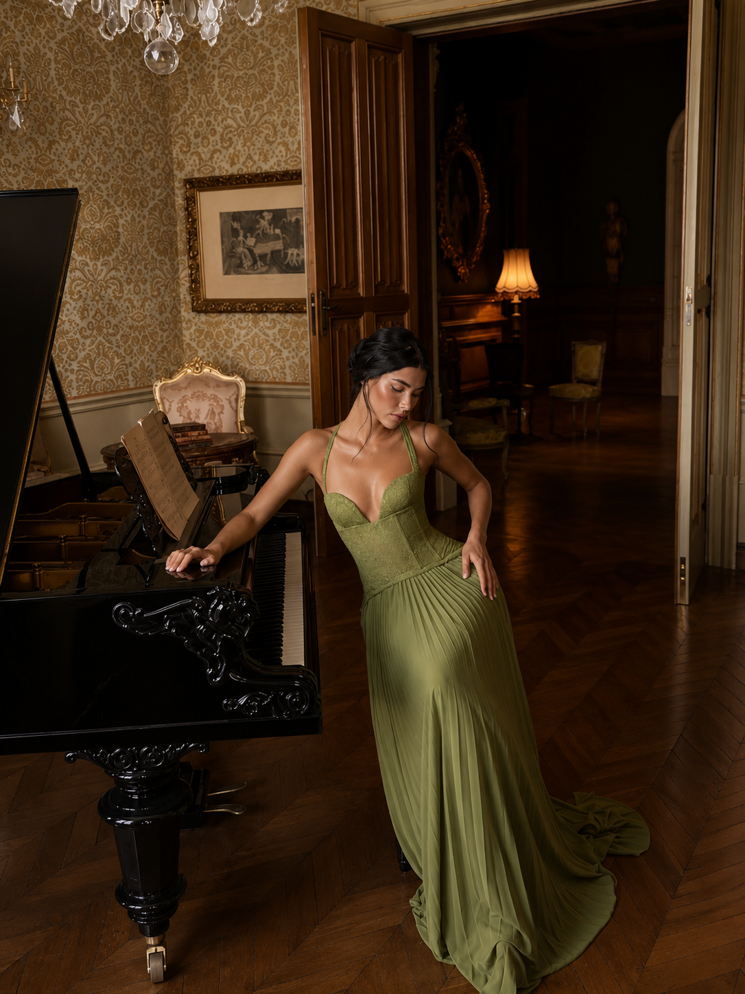 Vestido Longo Efeito Corselet Modern Jasmynne