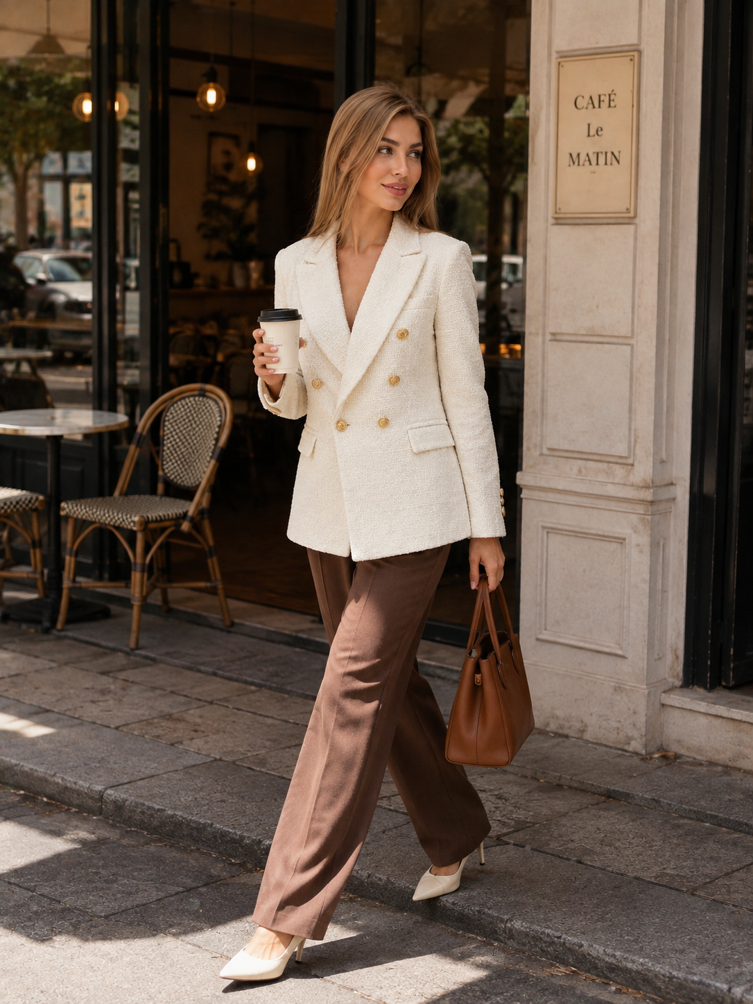 Blazer Feminino Tecido Duplo Modern Traf