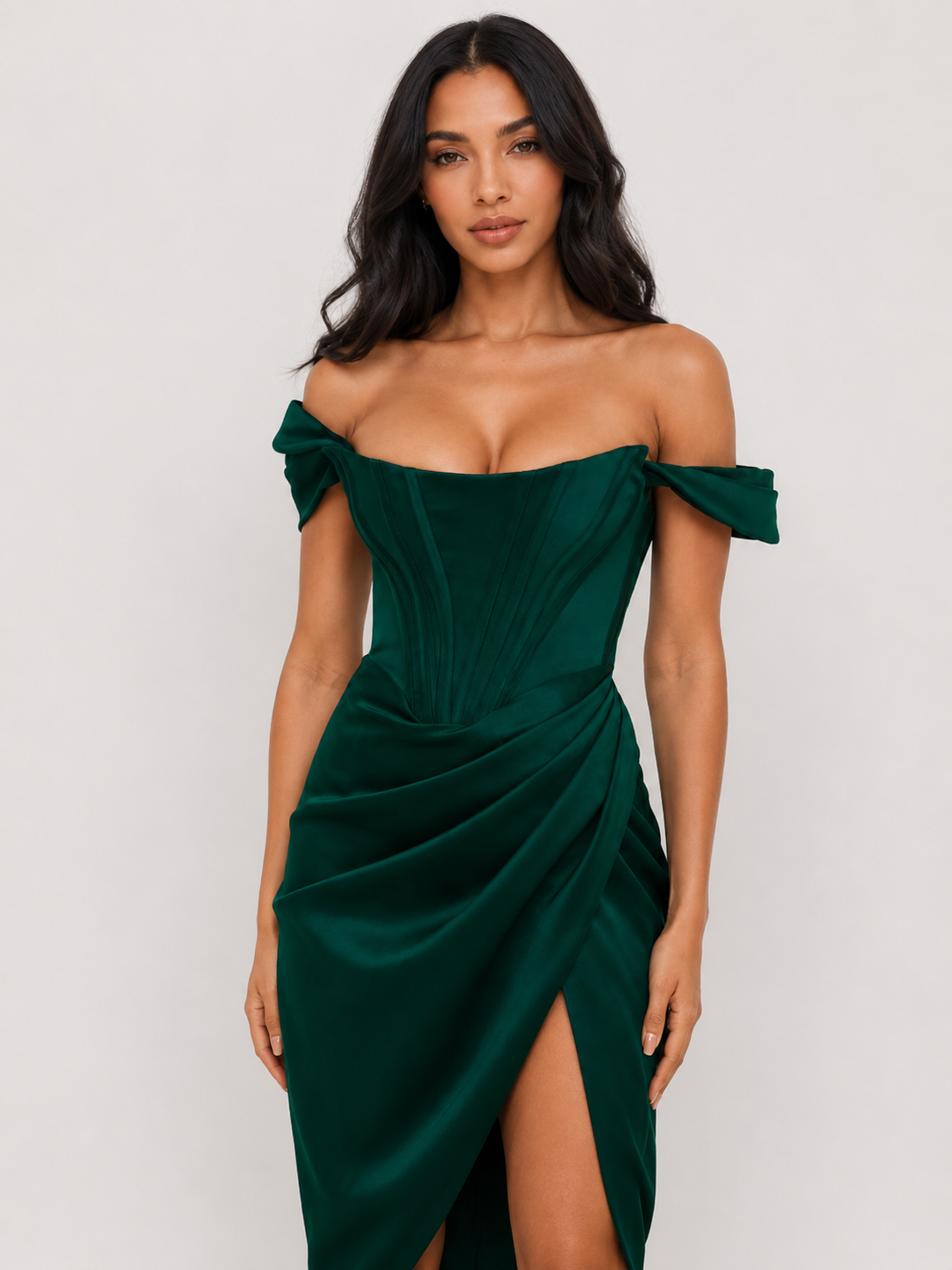 Vestido Midi Corset Estruturado Modern Victória