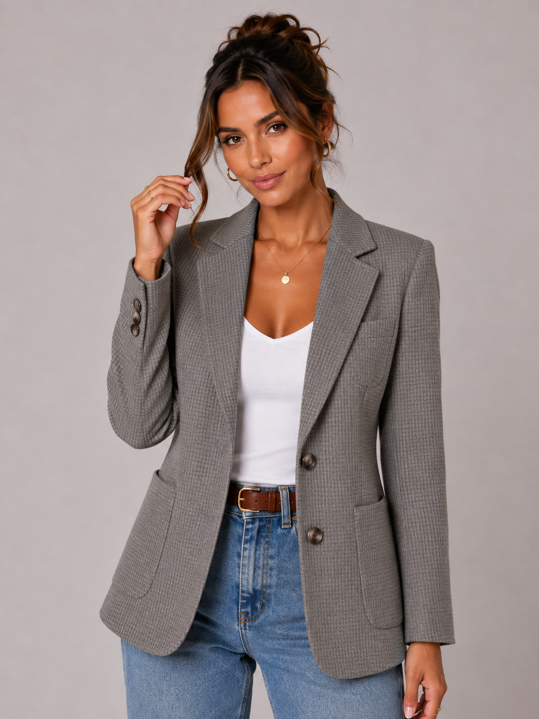 Blazer Feminino Casual Slim Modern Zoe
