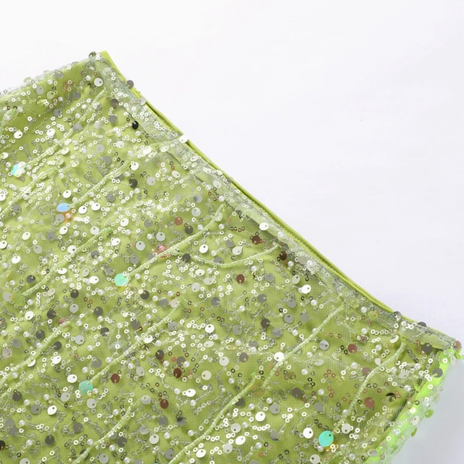 Cropped e Saia Paetê Modern Soleil