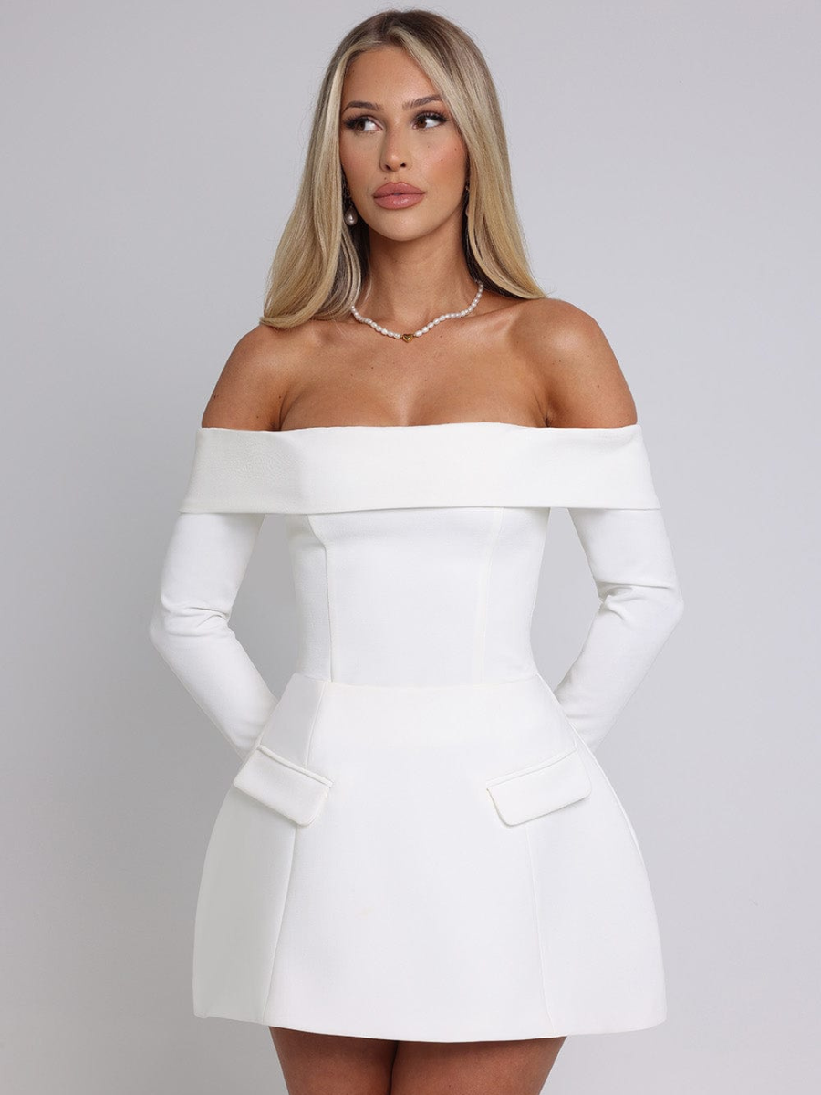 Vestido Manga Longa Curto Modern Kelly