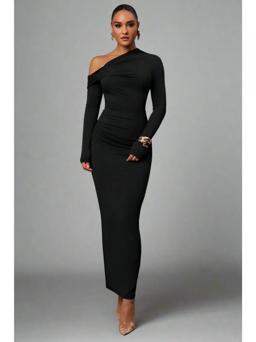 Vestido Longo Justo Modern Shelon