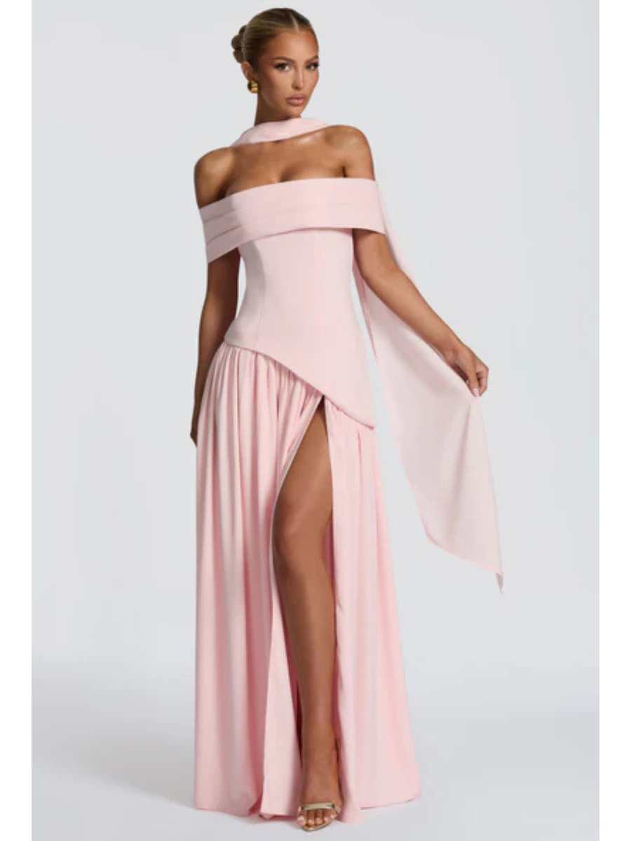 Vestido Ombro a Ombro Elegante Modern Mya