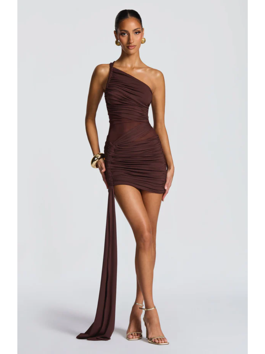 Vestido Curto Assimétrico Modern Azurae