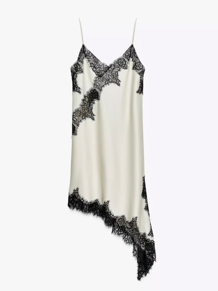 Vestido Curto Cetim Tendência Modern Daily