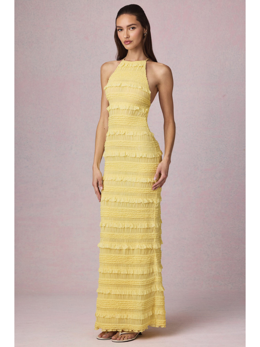 Vestido Longo Costas Aberta Modern Mayra