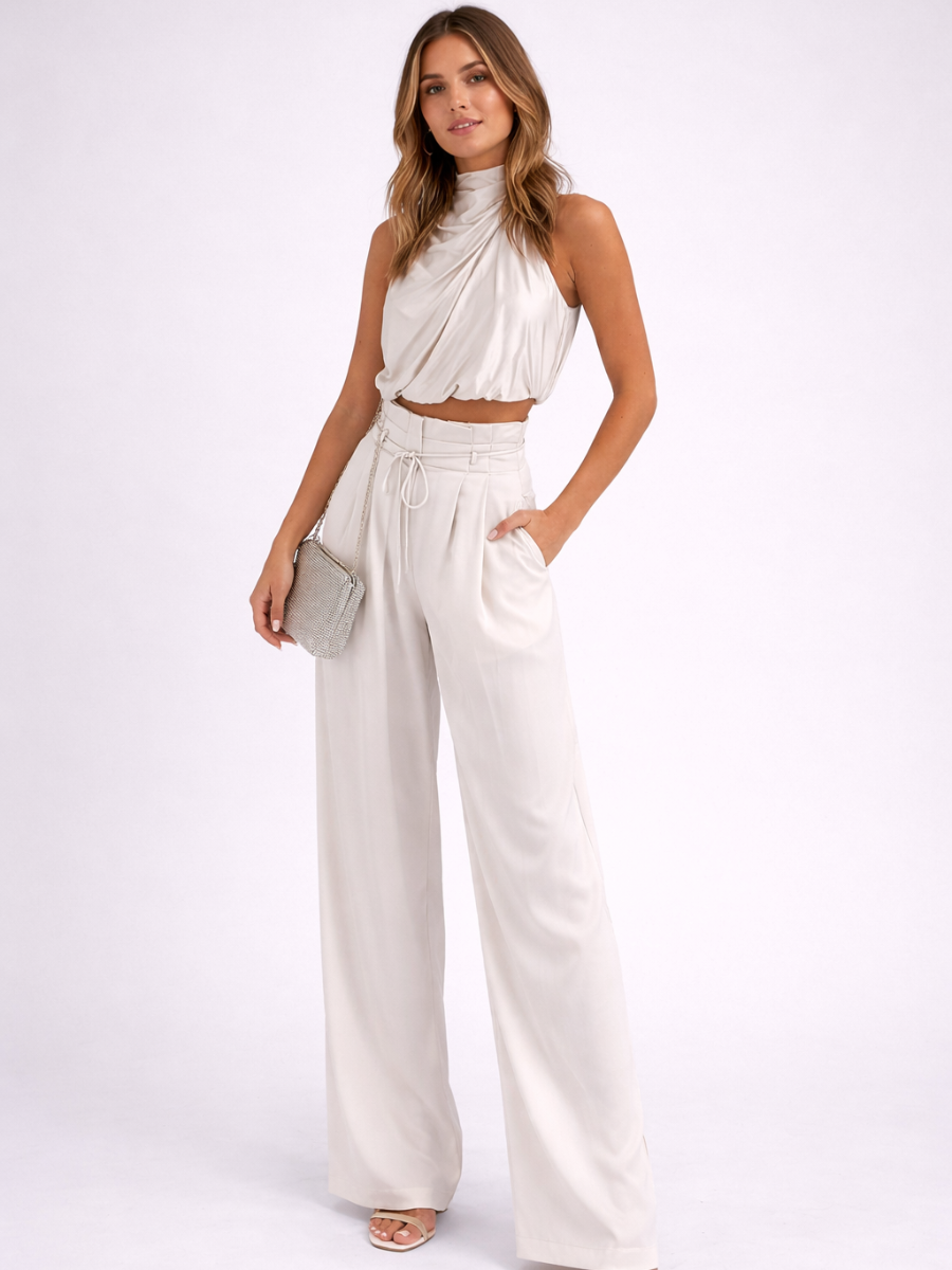 Conjunto Blusa e Calça de Seda Modern Lauren