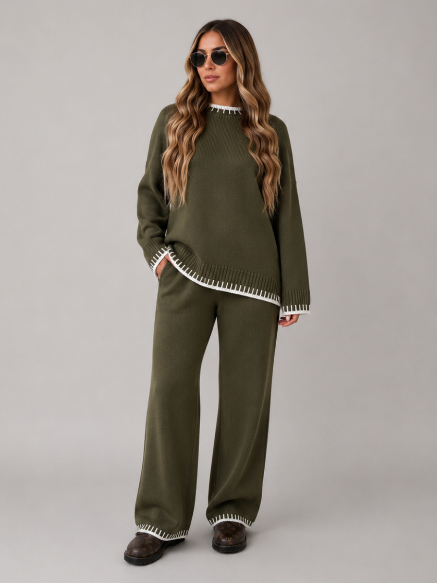 Conjunto Feminino com Suéter e Calça Modern Dalila