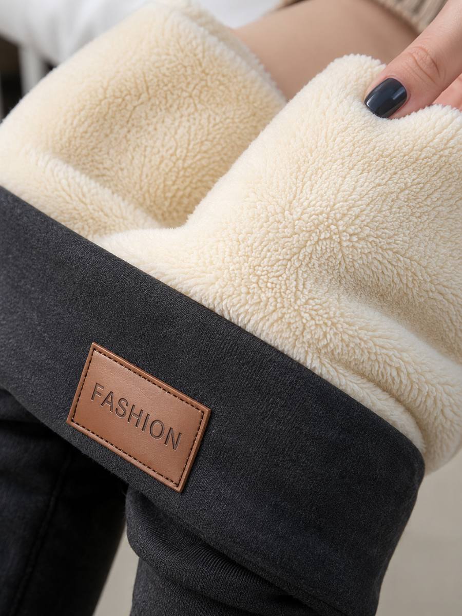 Calça Legging Térmica Forrada Com Lã Polar Fashion Confort