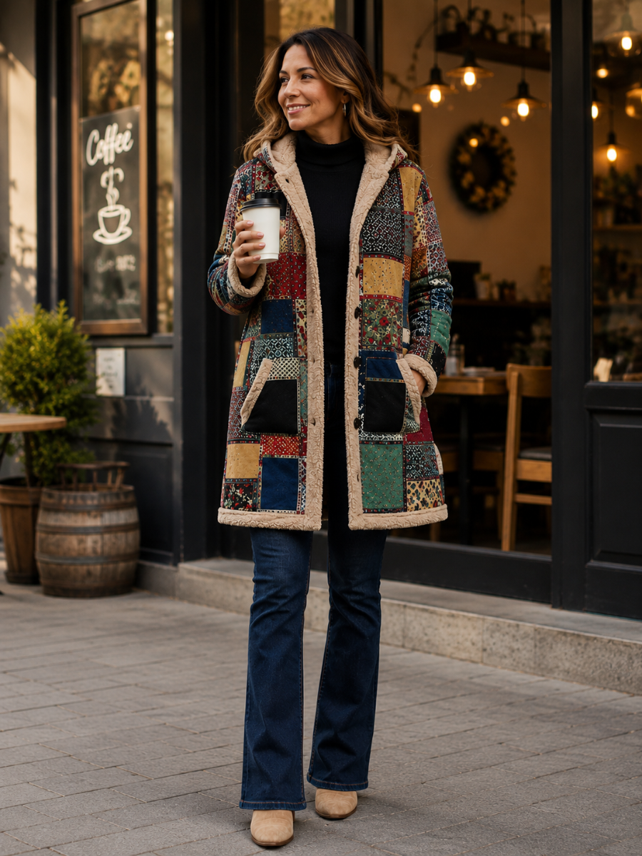 Casaco Feminino Vintage Forrado Modern Christelle