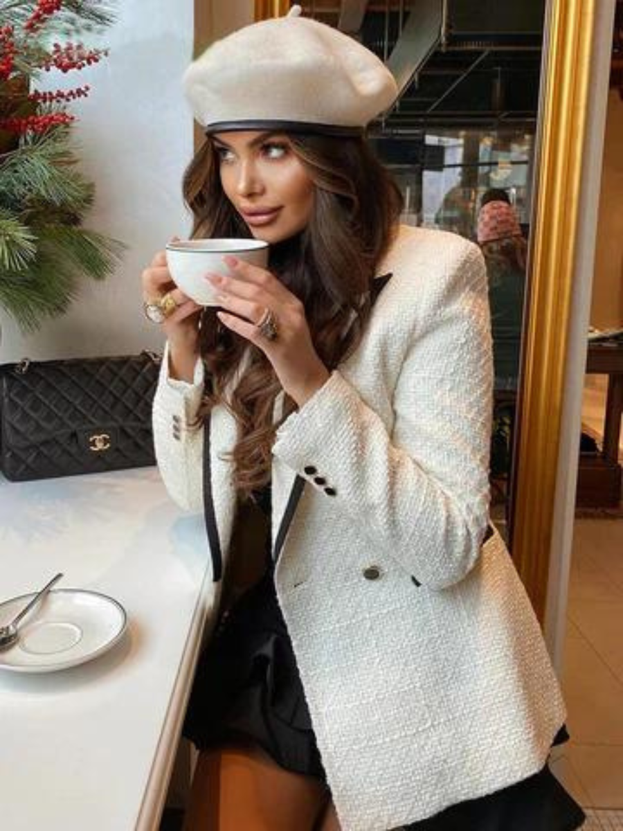 Blazer Casual Modern Tweed Duo