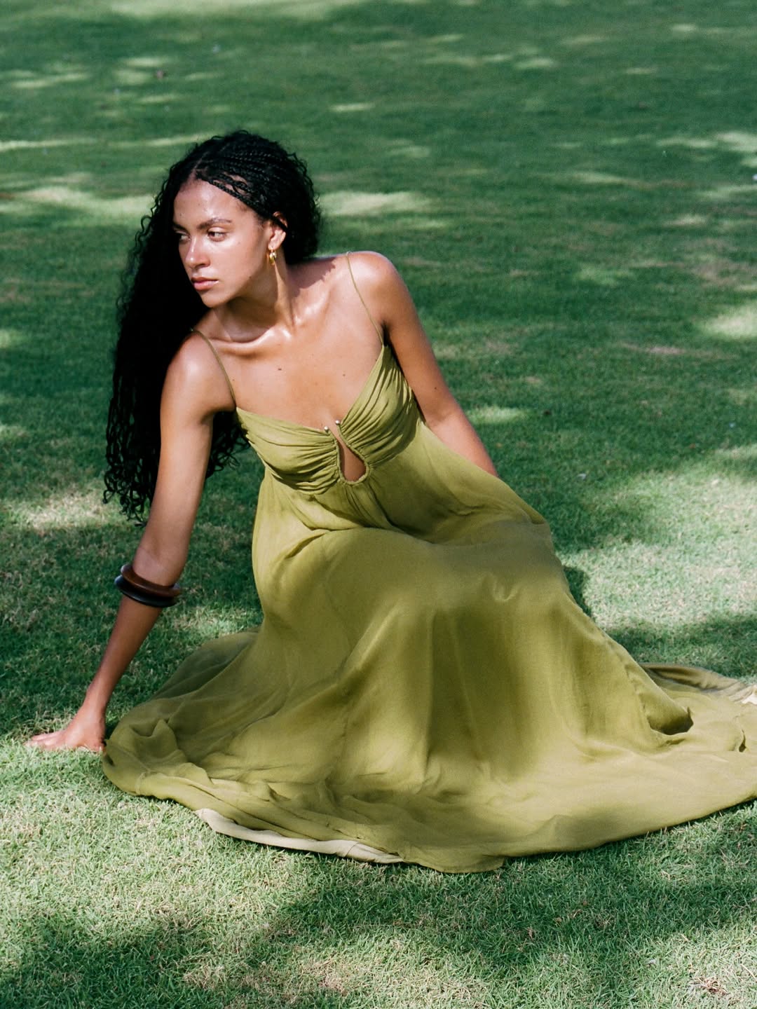 Vestido Longo de Alcinha Modern Oliva