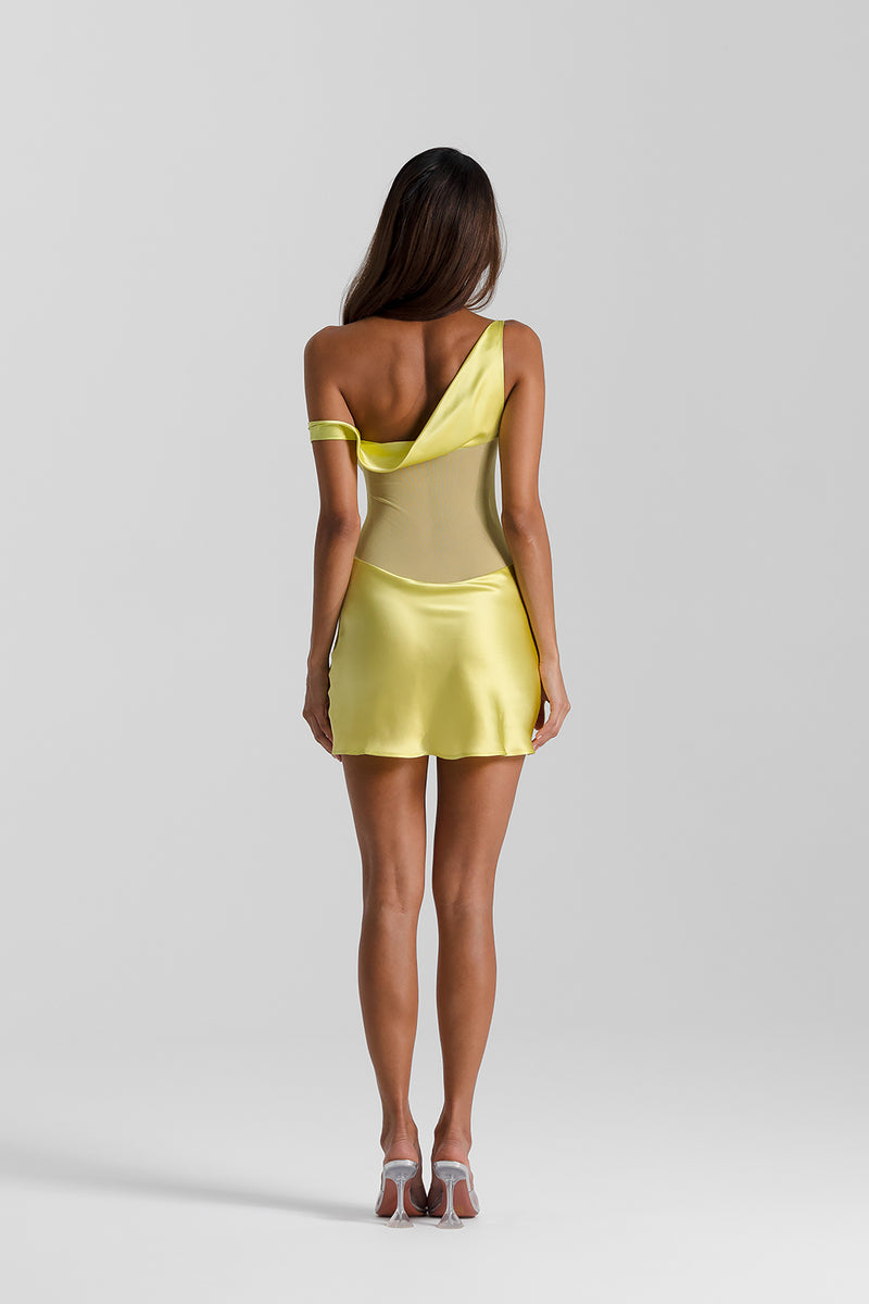 Vestido Curto Cetim Modern Avênia